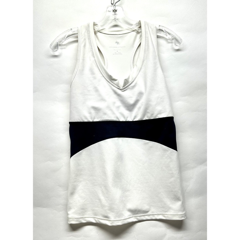 Adrienne Vittadini Womens Quick Dry Medium White Tank Top NEW (H8)